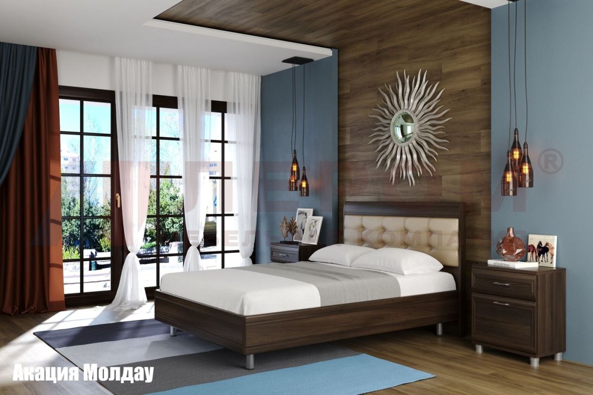 Кровать КР-2854 с мягким изголовьем | фото 4