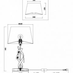Настольная лампа декоративная Freya Monique FR2001TL-01G | фото 3