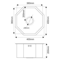 Мойка D400G Octavia MELANA Profline 1,2/200 ЗОЛОТО врезная фигурная D400G | фото 3