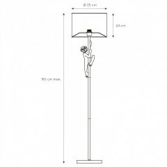 Торшер Lucide Extravaganza Chimp 10702/81/30 | фото 4
