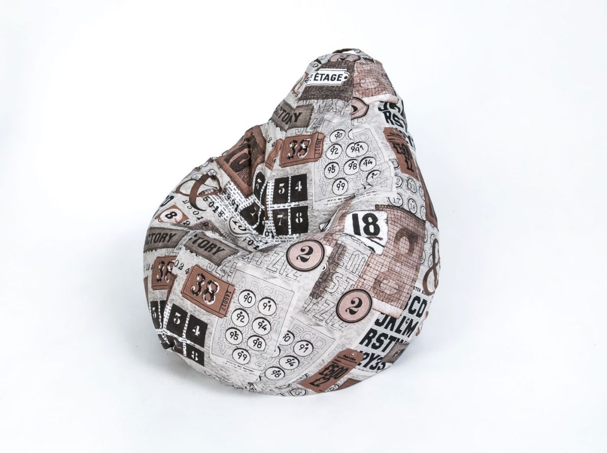 Кресло-мешок Груша Среднее (750*1200) Серия "Жаккард" 1 | фото 4