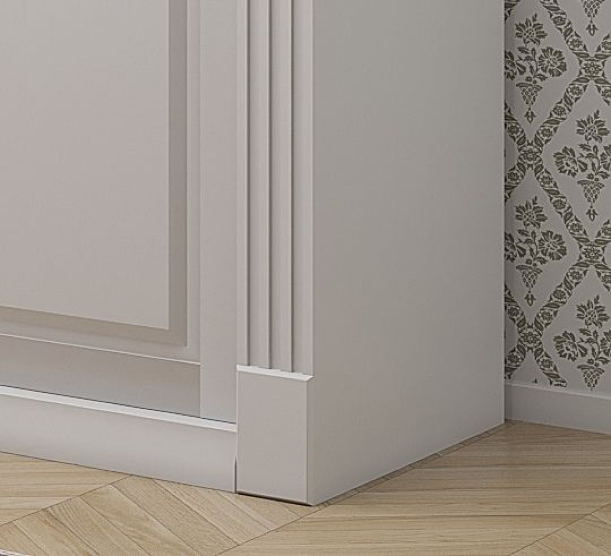 Шкаф-купе 1700 серии NEW CLASSIC K2+K2+B2+PL2(2 ящика+1 штанга+1 полка) профиль «Капучино» | фото 4