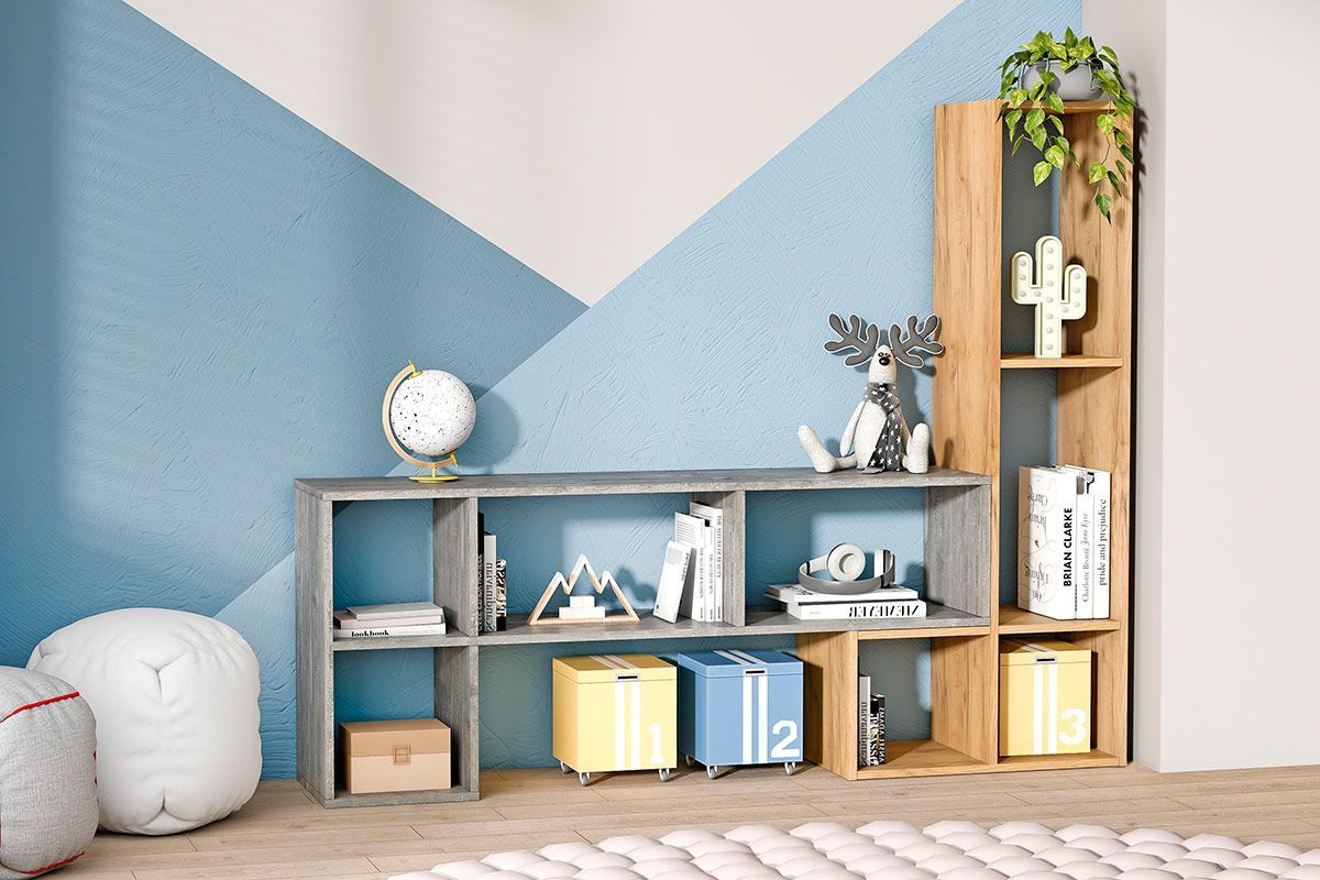 Стеллаж универсальный (ЛДСП камень темный) | фото 2