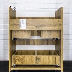 Тумба под умывальник "Енисей 60" Bruno с двумя ящиками Домино (DBr2901T) | фото 6