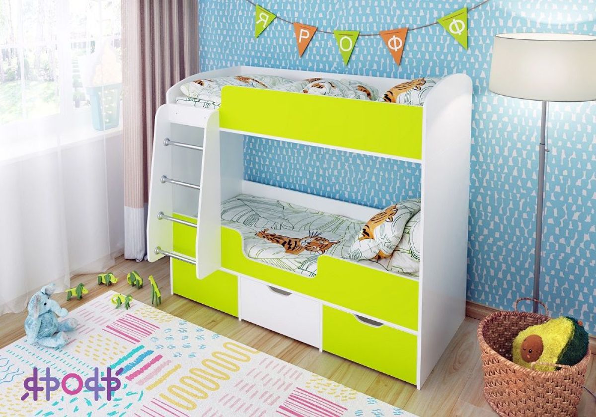 Кровать Малыш 2-х ярусная Малыш Двойняшка (700*1600) | фото 2