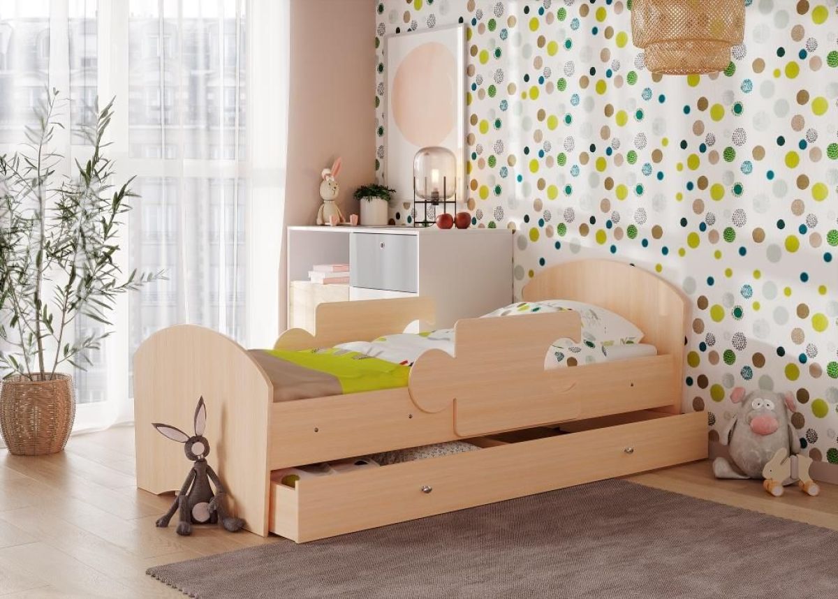 Кровать "Мозайка" на ламелях + бортики + ящики | фото 7