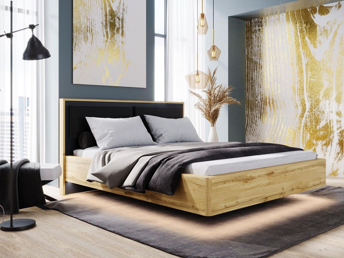 Кровать парящая 1400 с плитой 22 мм ЛИБЕРТИ + основание | фото 2