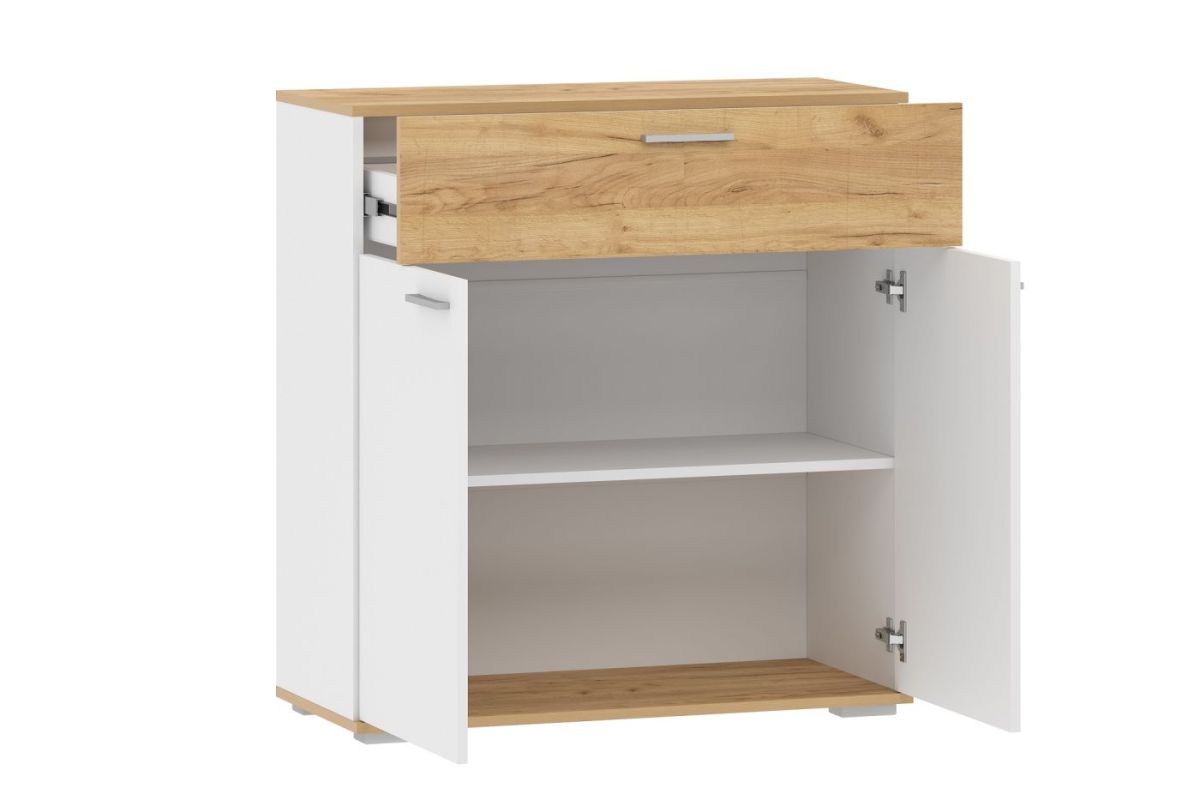 Прихожая "Санти" (модульная) Белый/Дуб Крафт Золотой | фото 7