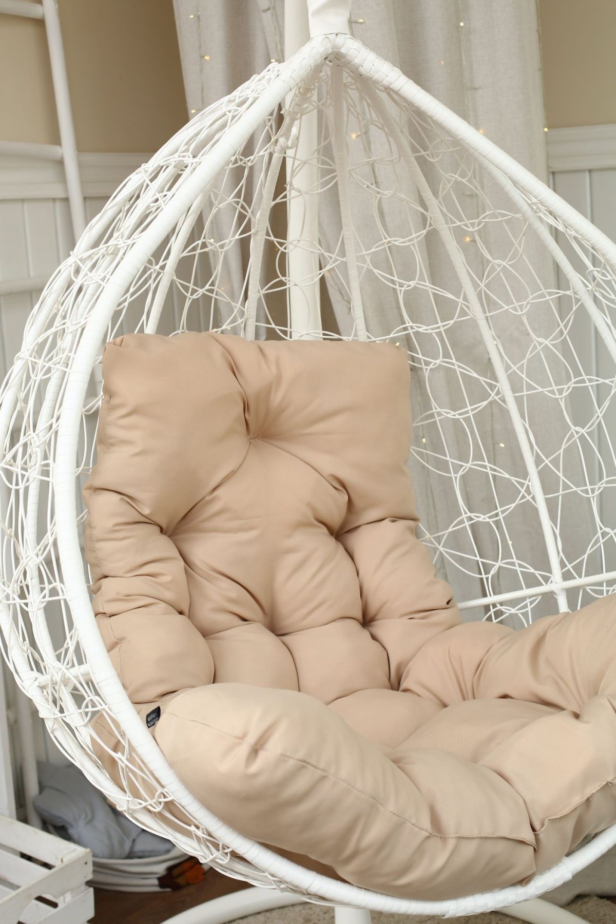 Подвесное кресло-кокон Бароло (белый/белый) | фото 20