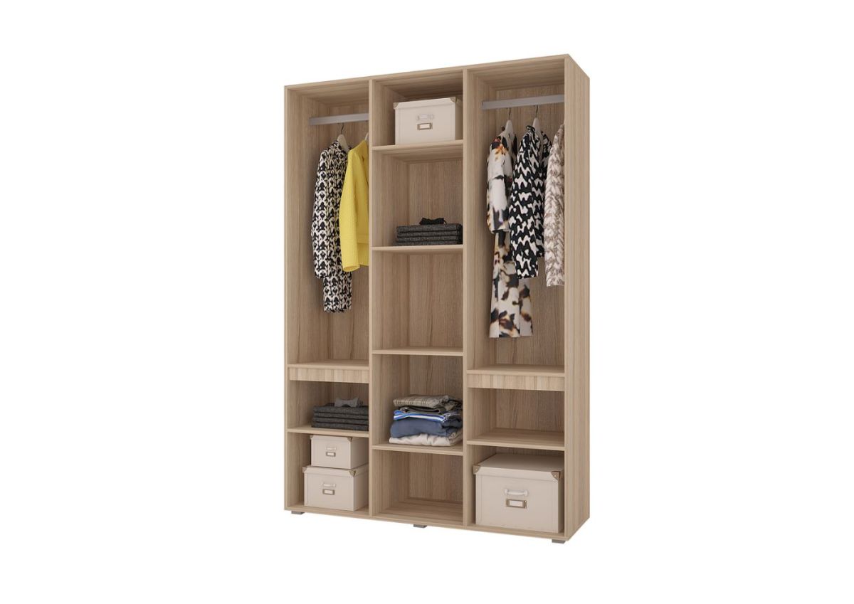 Шкаф 3-х створчатый АНТАЛИЯ (Сонома/Белый софт) | фото 2