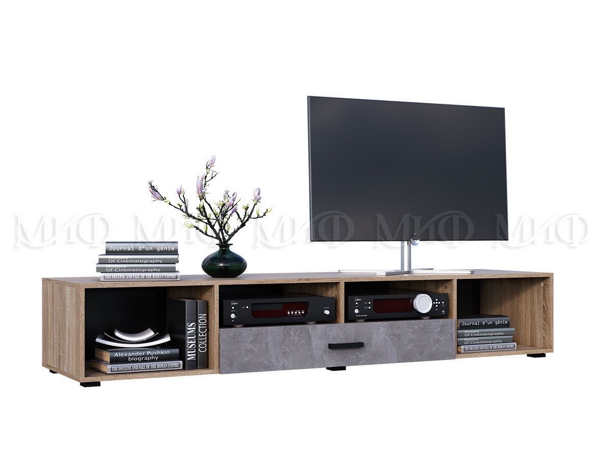 НЭНСИ NEW Гостиная ЛДСП (модульная) Бетон светлый/Сонома | фото 3