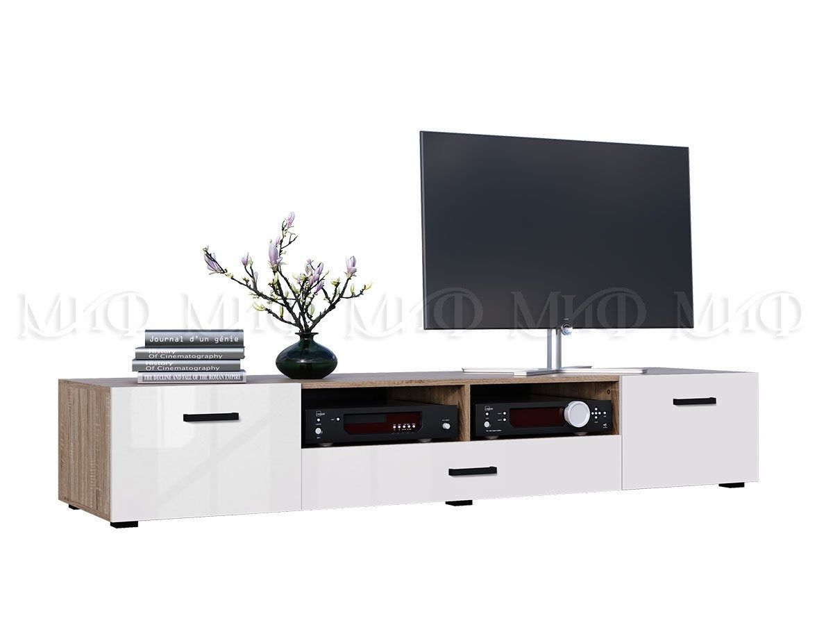 НЭНСИ NEW Гостиная ЛДСП (модульная) Белый глянец/Сонома | фото 3