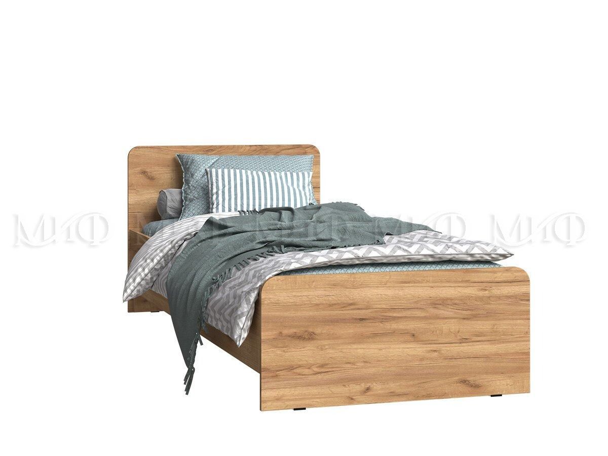 ЧЕЛСИ Color Кровать 800 с настилом ЛДСП (Дуб крафт) | фото 2