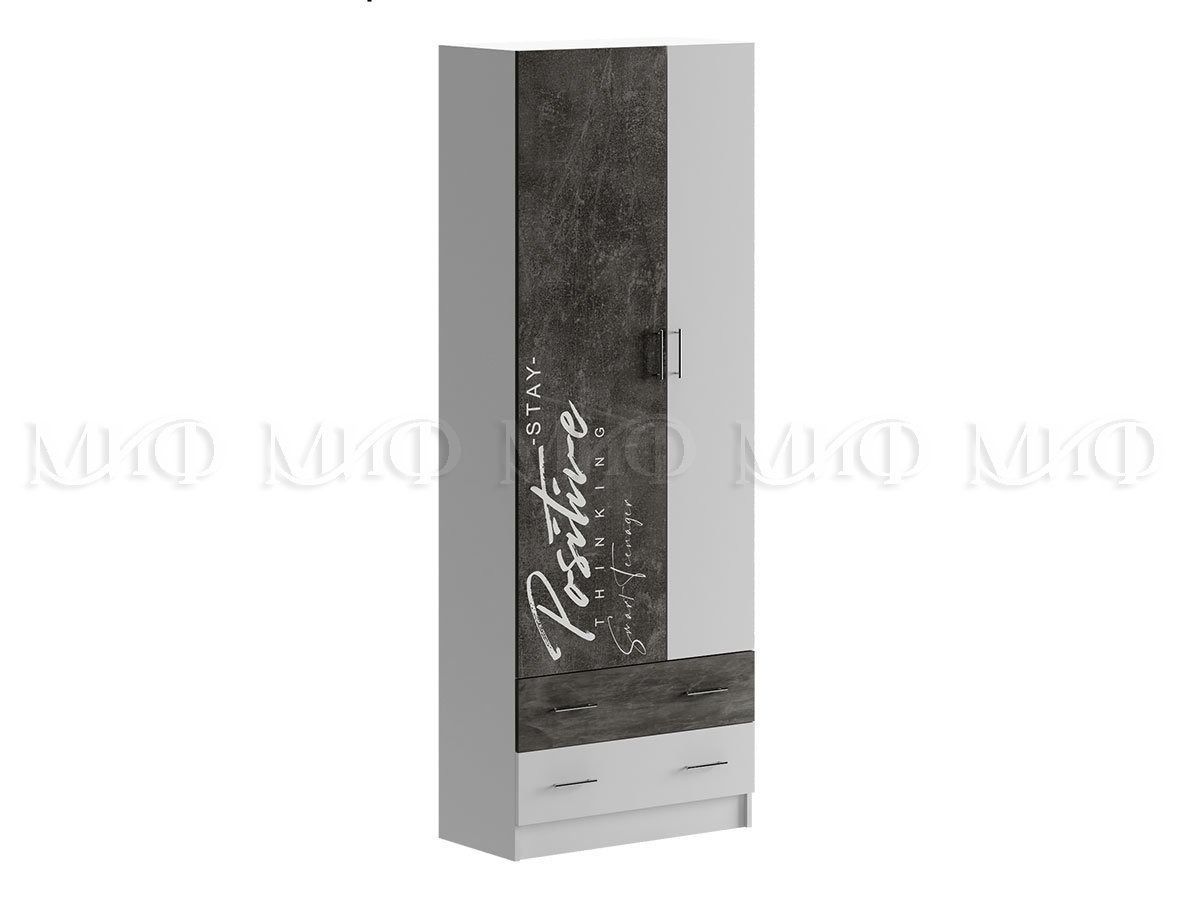 ВЕГА NEW Позитив Детская МДФ (модульная) Бетон темный/белый | фото 4
