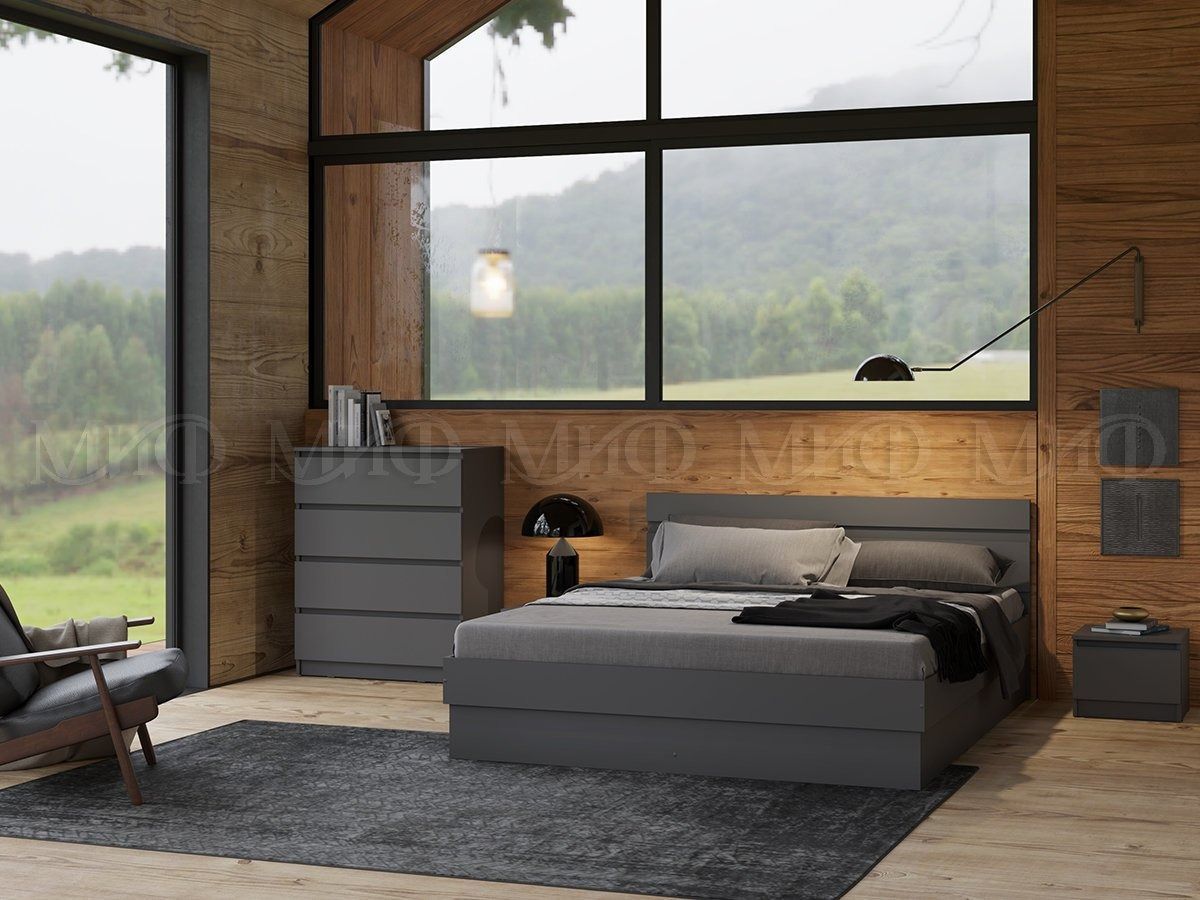 ЧЕЛСИ Кровать 1600 с настилом ЛДСП | фото 5