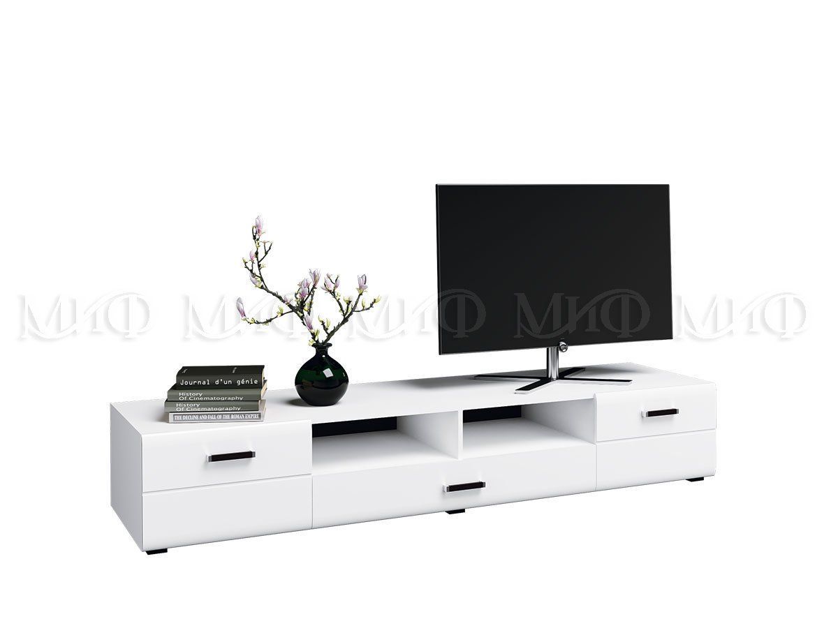 НЭНСИ NEW Гостиная МДФ (модульная) Белый глянец/Белый | фото 12