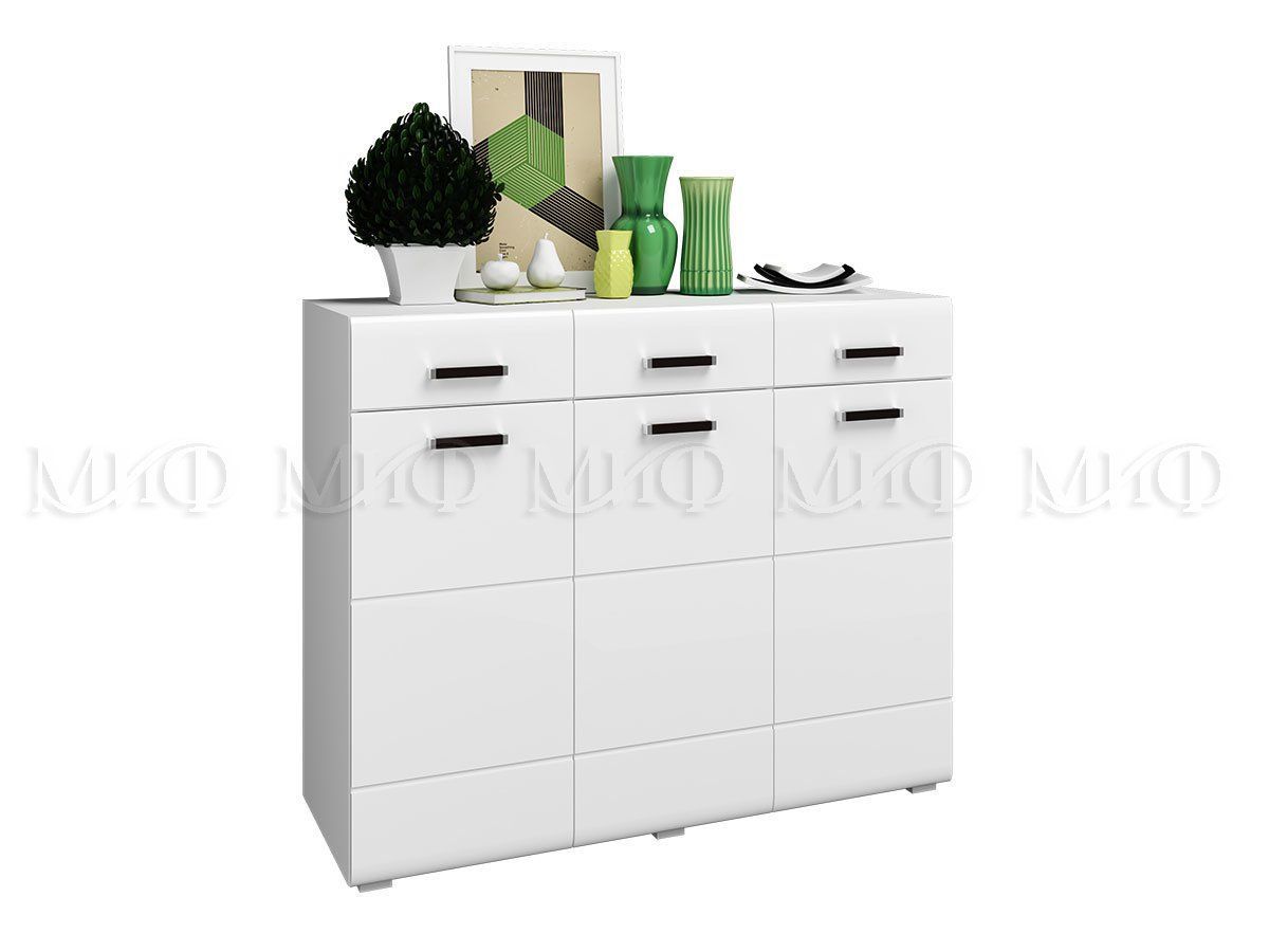 НЭНСИ NEW Гостиная МДФ (модульная) Белый глянец/Белый | фото 17