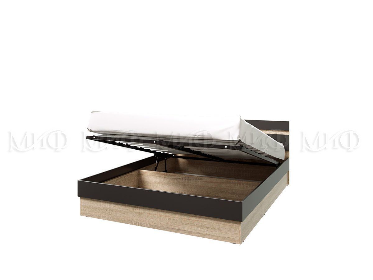 КИМ Спальный гарнитур МДФ (модульный) Графит софт/Сонома | фото 3