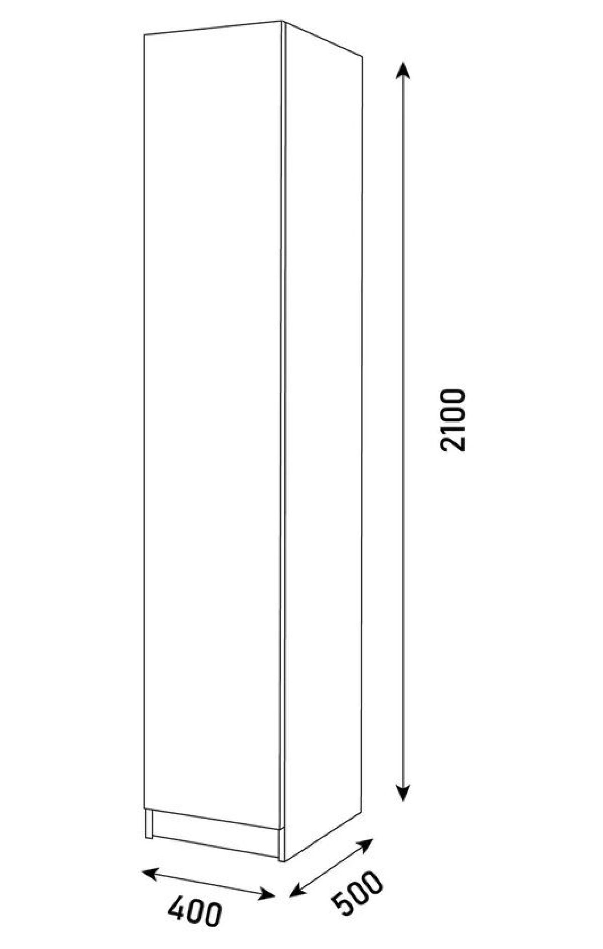 Спальный гарнитур Парус (Белый/Графит) модульный | фото 19