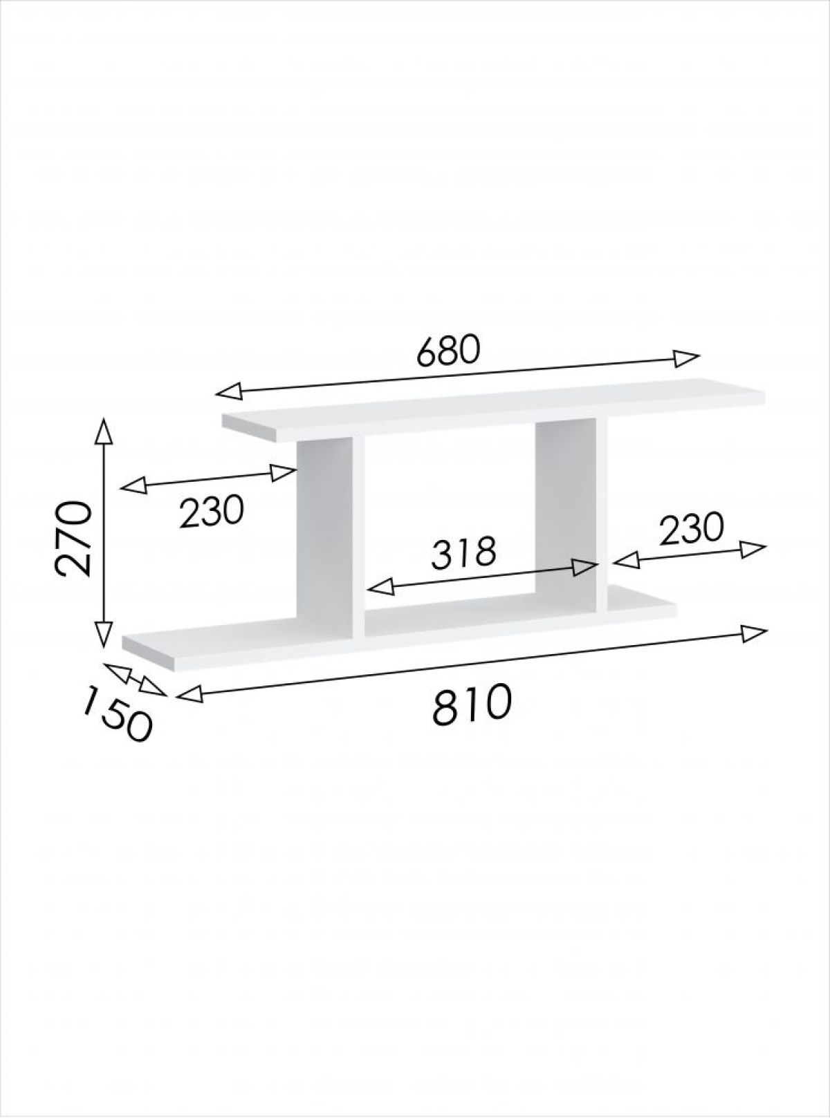 Полка навесная 1 Париж | фото 3