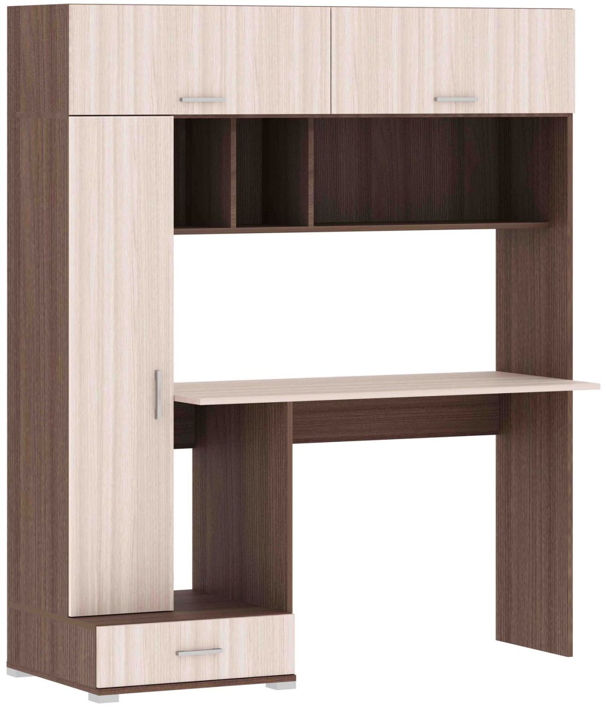 Стол компьютерный ПКС-1 (ясень шимо темный/светлый) | фото 2