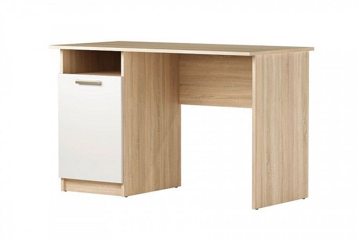 Стол компьютерный "ПКС-12"  (дуб сонома/белый глянец) | фото 3