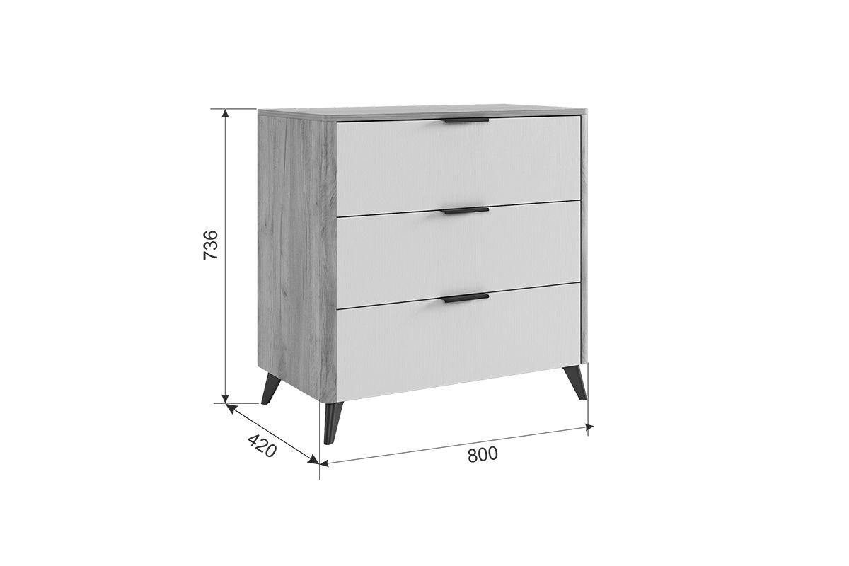 АДАМ Спальный гарнитур (модульный) белое дерево | фото 8