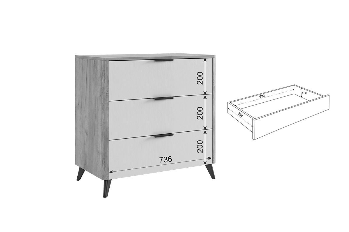 АДАМ Спальный гарнитур (модульный) белое дерево | фото 9