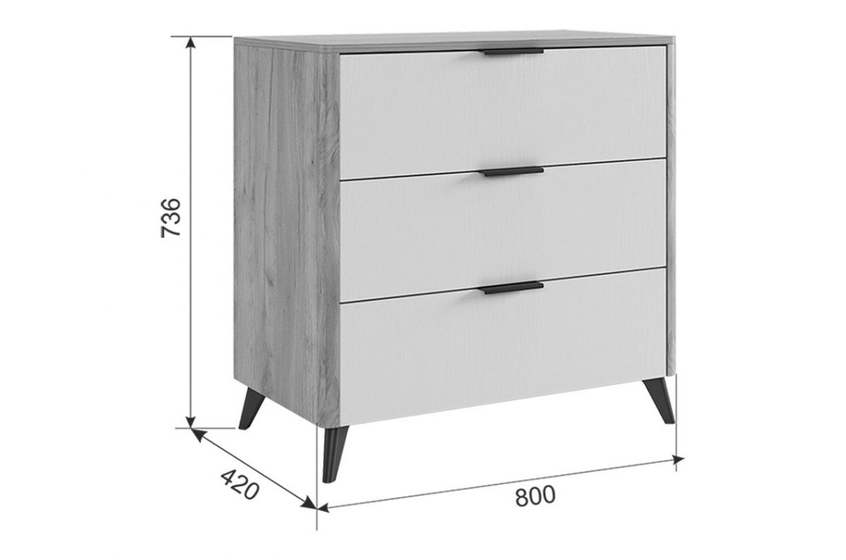 АДАМ К2 Спальный гарнитур (графит) | фото 5