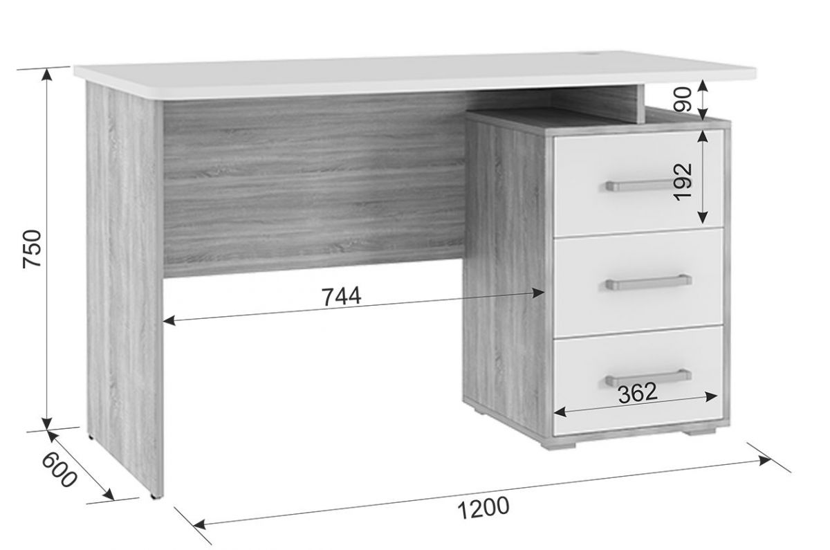 ЛАЙТ К3 Компьютерный стол | фото 4