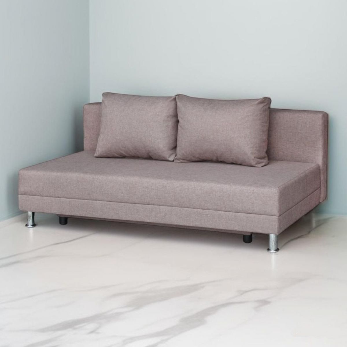 Диван-кровать Комфорт ЛАЙТ без подлокотников (2 подушки) BALTIC COFFE-LATTE | фото 2