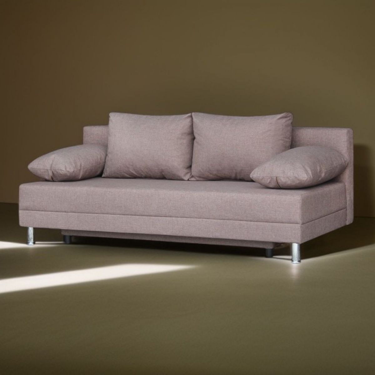 Диван-кровать Комфорт без подлокотников (4 подушки) BALTIC COFFE-LATTE | фото 2