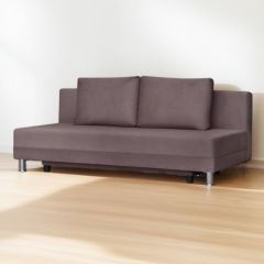 Диван-кровать Комфорт ЛАЙТ без подлокотников (2 подушки) Коричневый | фото 2