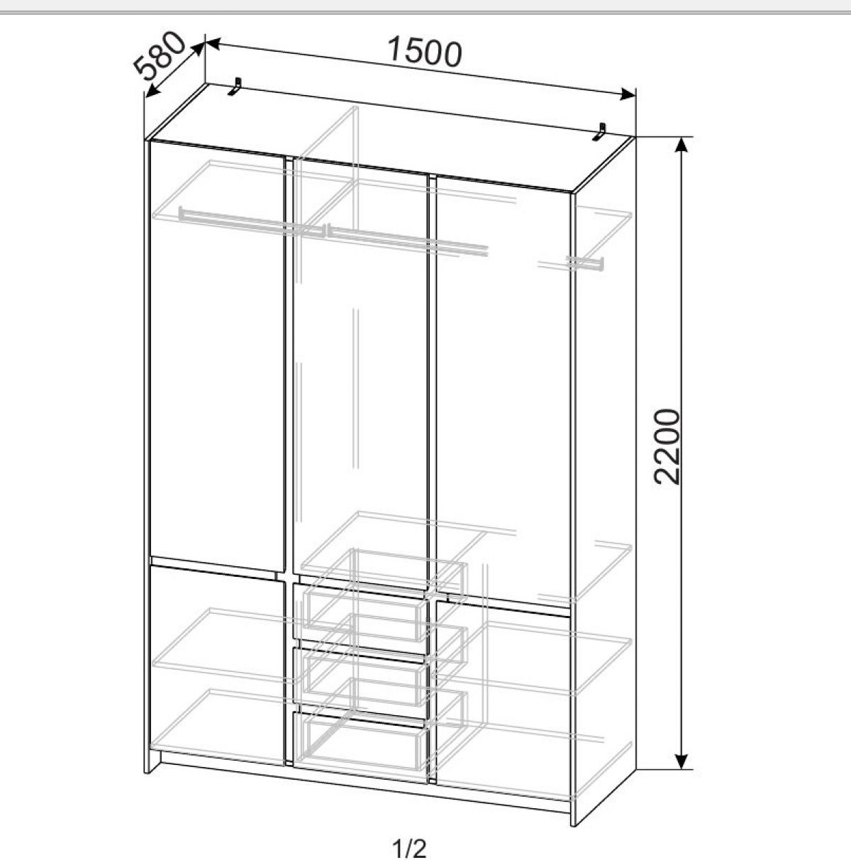 ОРЛАНДО Спальный гарнитур (модульный) | фото 11