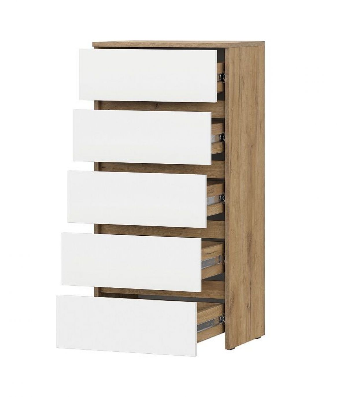 НЕКСТ 1 Спальный гарнитур (модульный) Дуб Золотой/Белый | фото 9