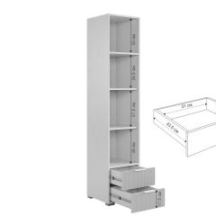 ЗЕФИР Гостиная К2 (белое дерево/черный муар) | фото 7