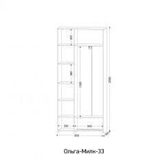 ОЛЬГА-МИЛК 33 Шкаф 3-х створчатый | фото 2