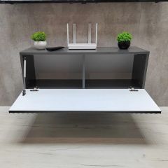 Тумба подвесная под ТВ LINES MTV3-MA 900 Темно-серый (Графит-M 10.1.25) | фото 3