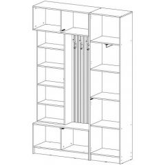 БАВАРИЯ Прихожая (дуб вотан/графит) | фото 4