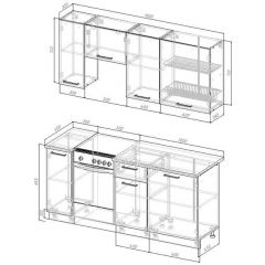 Кухонный гарнитур Антик 1800 (Стол. 38мм) | фото 2