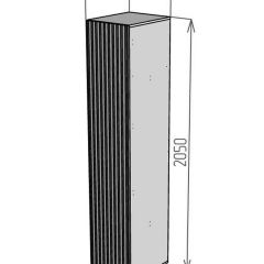 Шкаф Linnea MHR-1PO-4 2050х400х510 (Белый-М 11.1.1) | фото 2