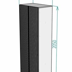 Шкаф Linnea MHR-2PO 2050х800х510 (Белый-М 11.1.2) | фото 2