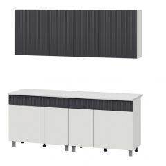 Кухонный гарнитур СОФИЯ 2.0м (Белый/Бланж/Графит/Антарес) | фото 5