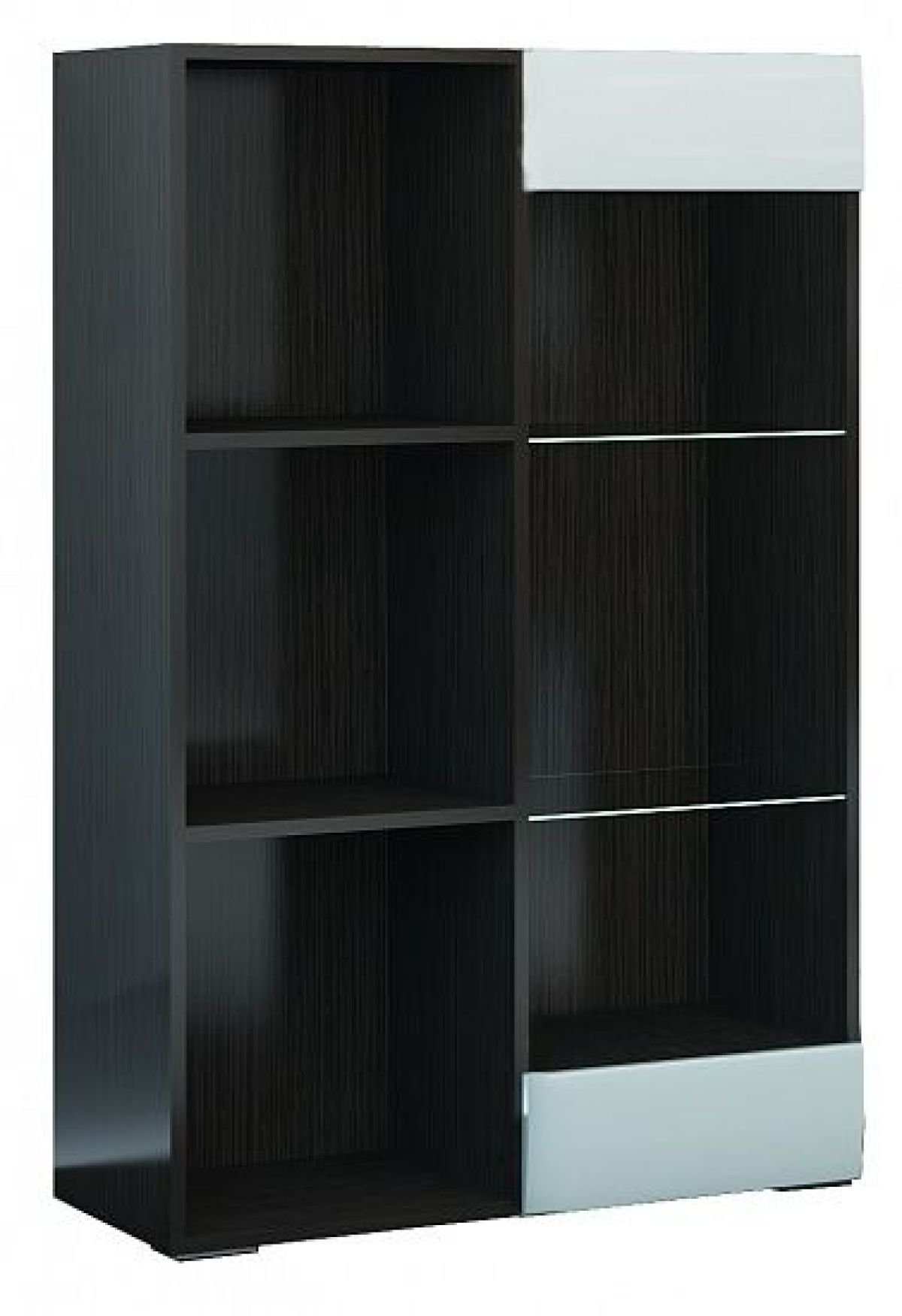 Стеллаж Ненси 800 (Венге/Белый глянец) | фото 2