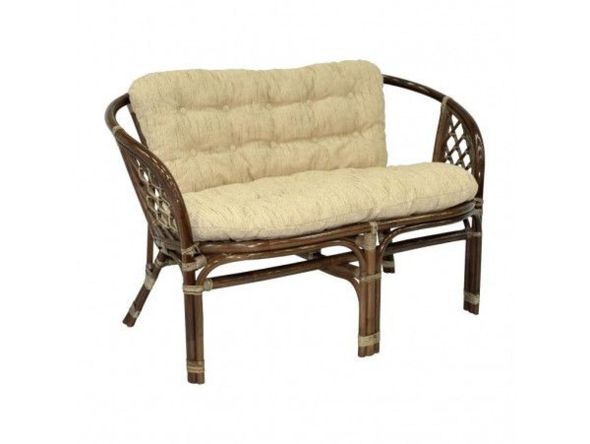 Комплект Багама с диваном, подушки светлые обычные шенил (Темно-коричневый) стол круглый | фото 2