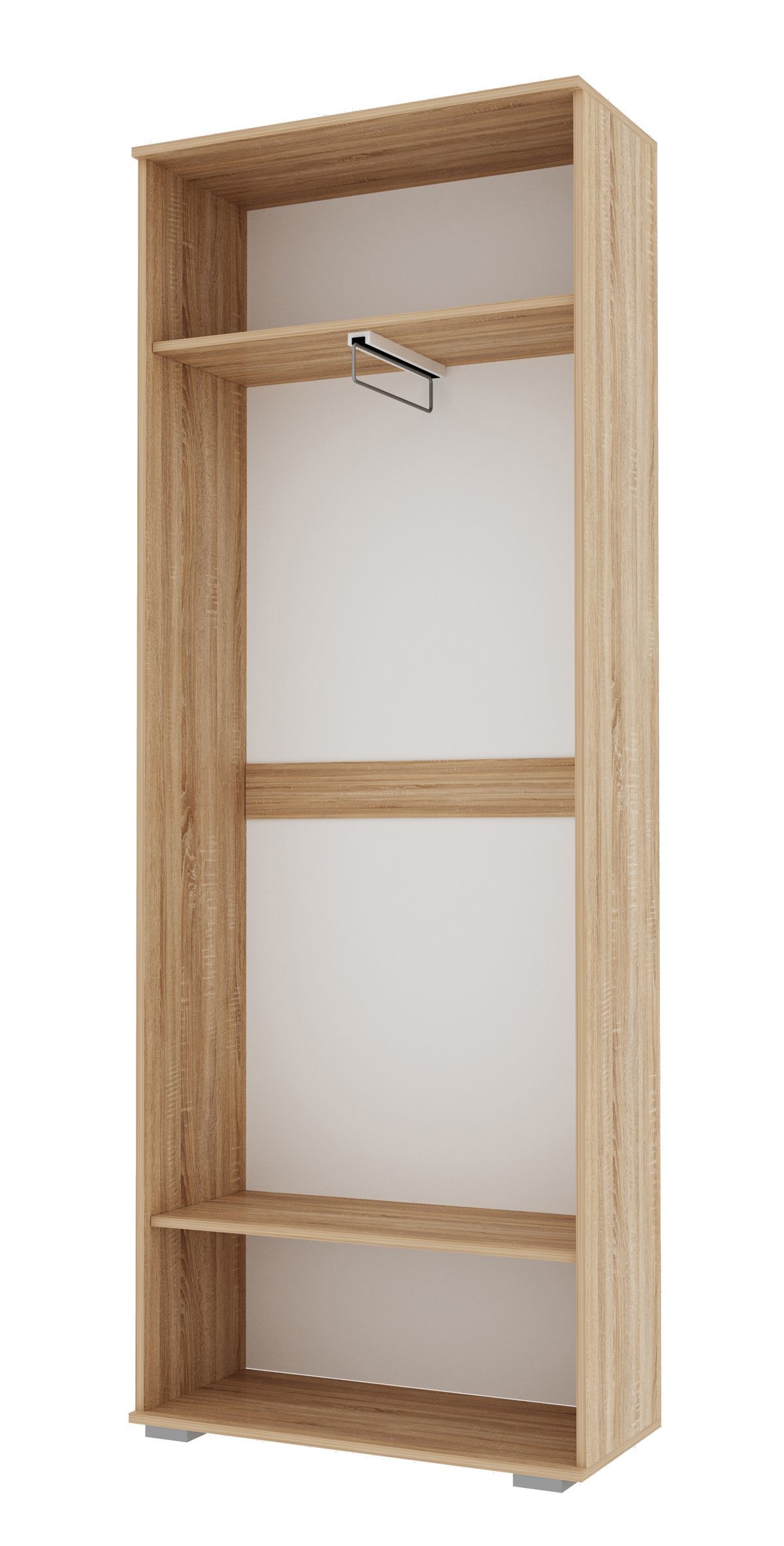 ИТАЛИЯ ШК-800 Шкаф 2 дв. (Дуб сонома/Белый глянец) | фото 2