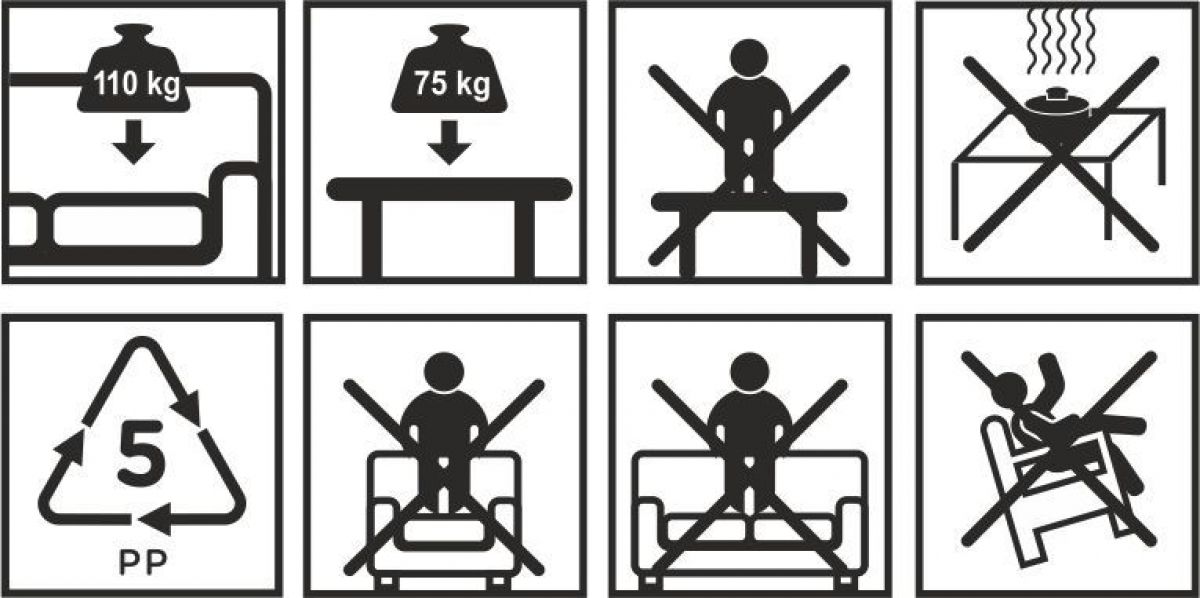 Комплект мебели Корфу со столиком-сундуком (Corfu box set) графит | фото 4